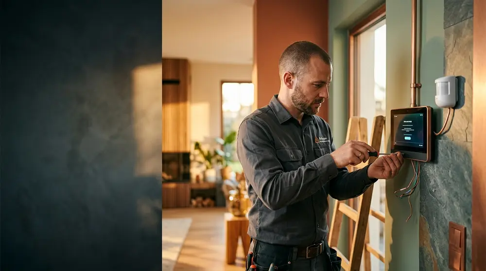 Exemple d'univers visuel pour Installateur d'alarme