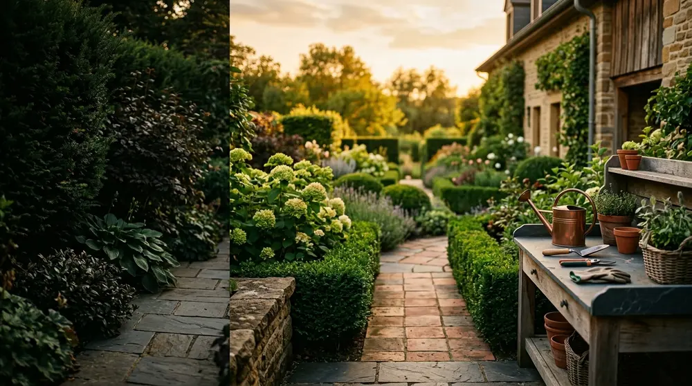 Exemple d'univers visuel pour Jardinier-Paysagiste
